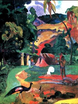 Gauguin, Paul : Matamoe (Landscape with Peacocks)